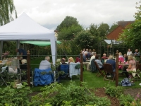 August 2015 garden party - view of the group